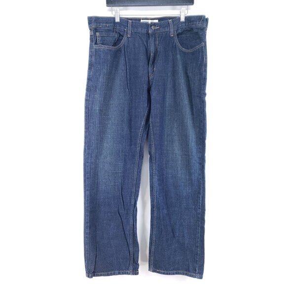 Levis Mens Signature Relaxed Fit Blue Denim Jeans Size 38/32 - Picture 1 of 10